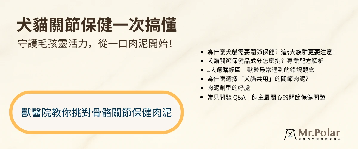 寵物關節保健挑選指南，犬貓關節保健一次搞懂，守護毛孩靈活度從一口肉泥開始，獸醫教你挑選骨骼關節保健肉泥