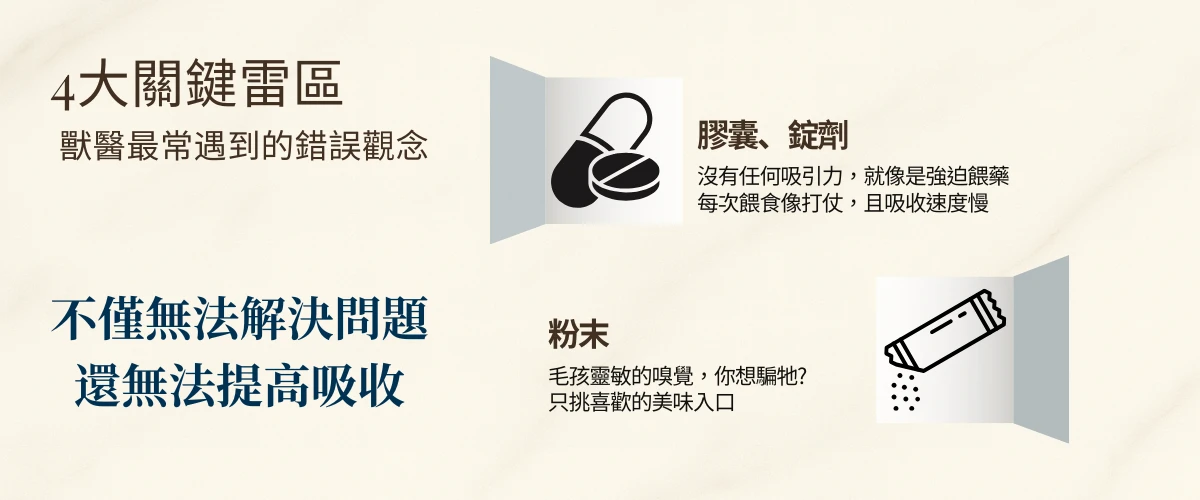 犬貓關節保健4大關鍵雷區｜獸醫提醒膠囊錠劑與粉末劑型吸收差，無法提升犬貓關節保健效果