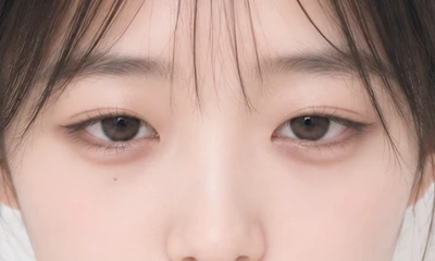 下垂眼眼型示意圖