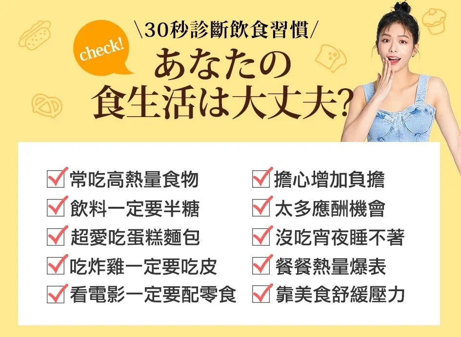 30秒診斷你的飲食習慣