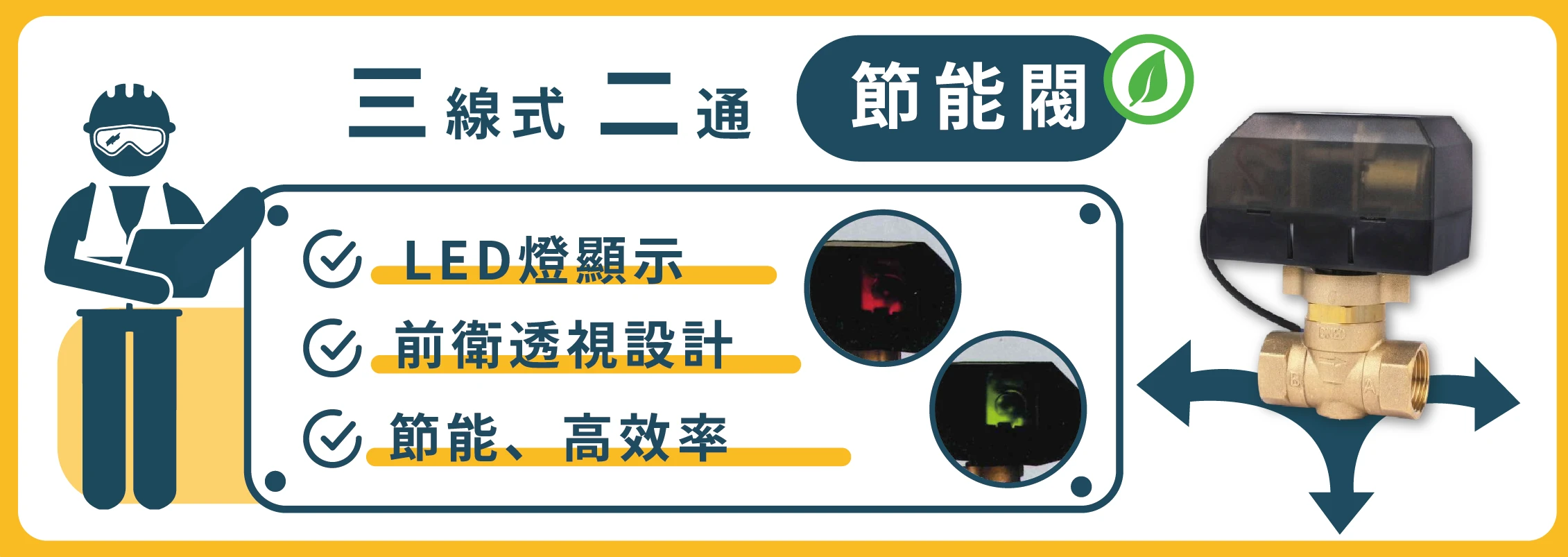 三線三通節能閥